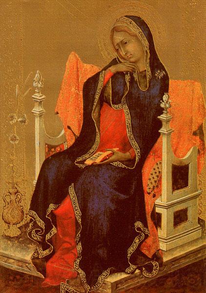 Simone Martini The Virgin of the Annunciation Spain oil painting art